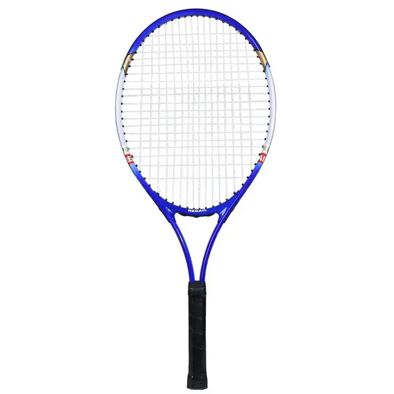 Raquette de tennis pour adultes 27 pouces Raquette de force Bleu et Rouge adolescents hommes femmes haute élasticité Entraînement Professionnel - Soldes-ShopOnline
