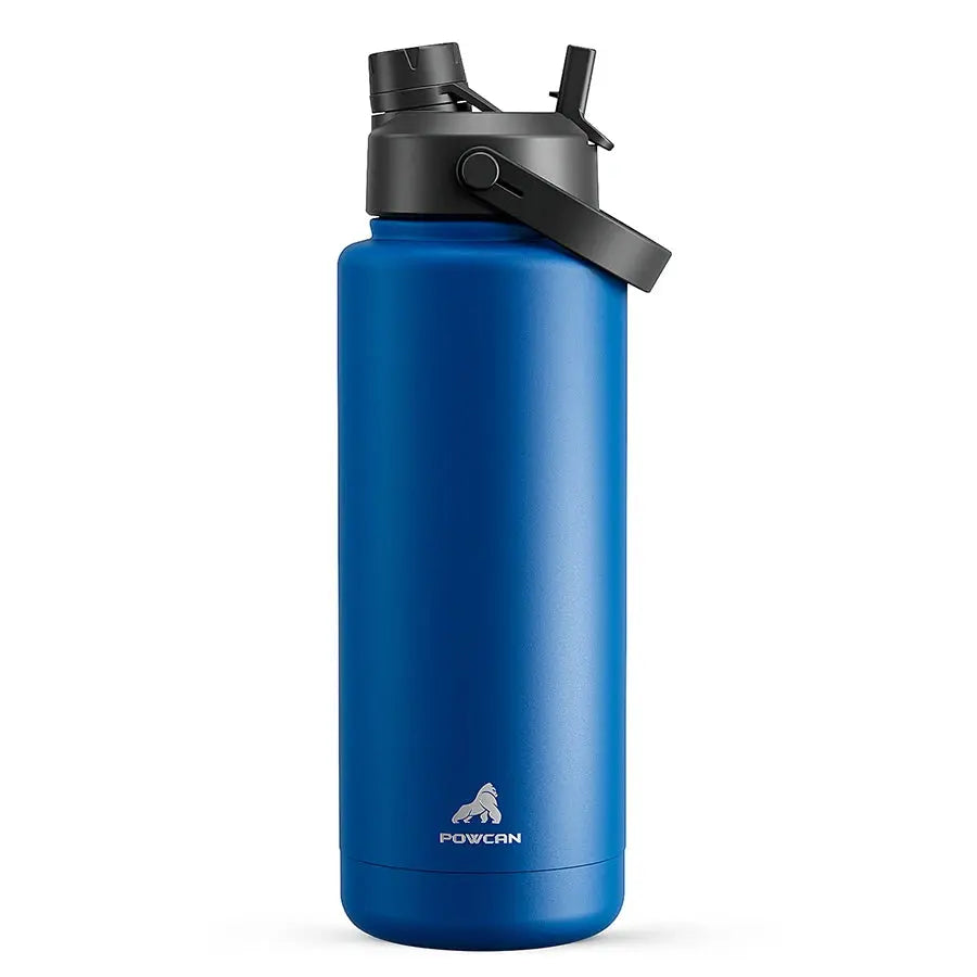 Powcan 40oz double bouche grande capacité thermos en acier inoxydable tasse de sport tasse d’alpinisme sous vide portable étanche à Prix Discount - Soldes-ShopOnline