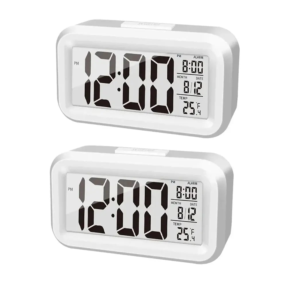 Réveil numérique LED Rétro-éclairage Calendrier de temps de données Bureau Multifonction Rétroéclairage électronique Horloge de table garçon fille - Soldes-ShopOnline