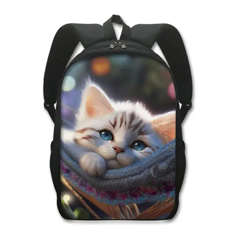 Sac à dos de chat mignon Chat persan/siamois Sacs d'école pour enfants pour adolescents Sacs à dos pour ordinateur portable de chat britannique écossais Sac à dos de livre de chaton - Soldes-ShopOnline