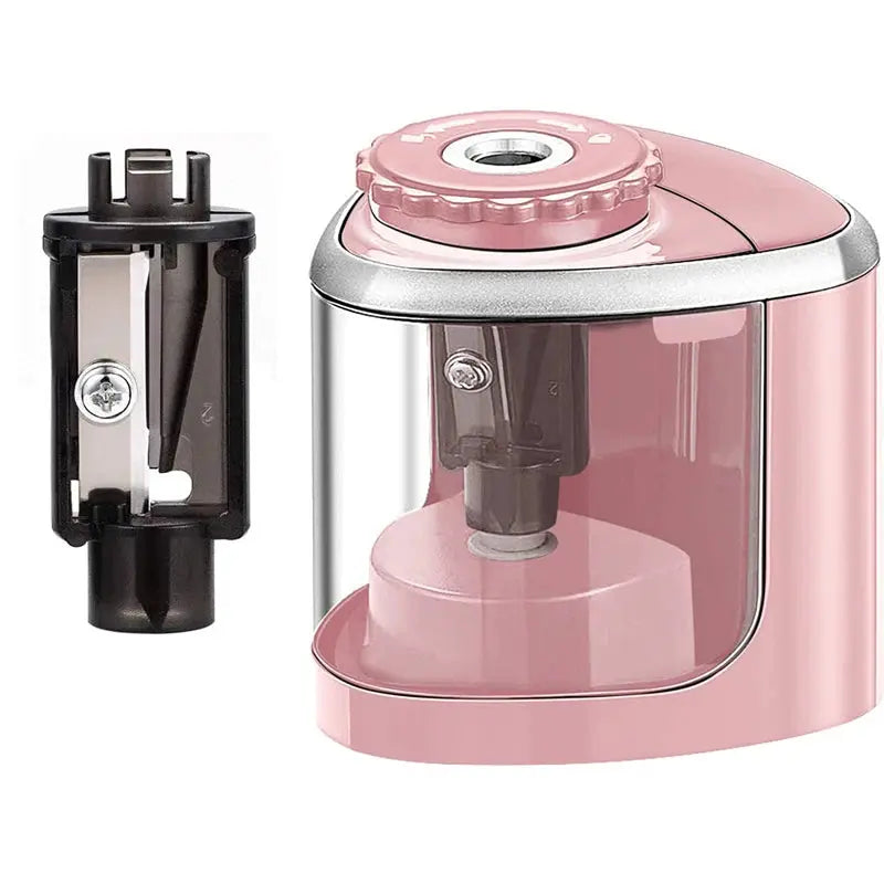 Tenwin Portable Électrique/Manuel Taille-crayon 2 en 1 Taille-crayon automatique Enfants Adultes Taille-crayon automatique Papeterie filles/garçon - Soldes-ShopOnline