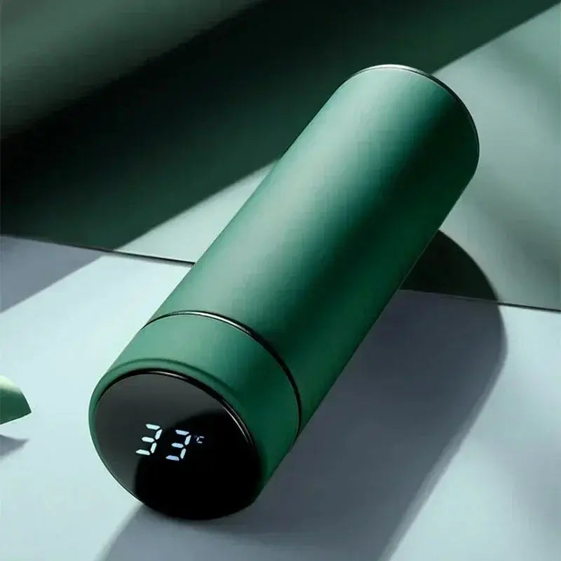 Bouteille thermos en acier inoxydable de 500 ml avec affichage numérique de la température LED Coupe de mesure de la température intelligente Flacon à vide pour Femme / Homme - Soldes-ShopOnline