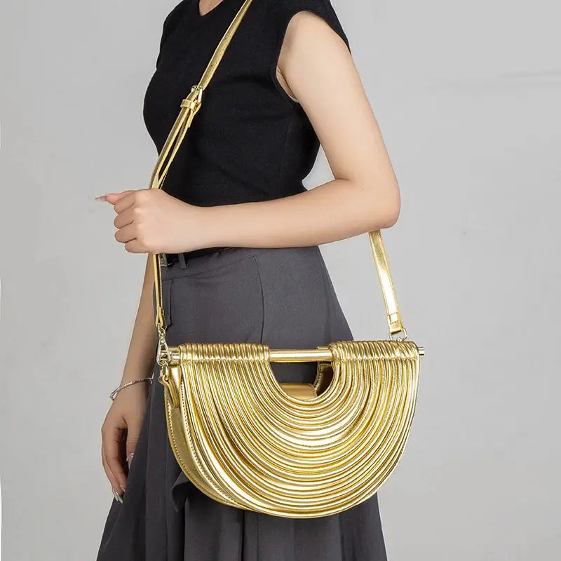 Sacs à main pour femmes 2025 New Gold Luxury Designer Chic sac à main pour filles / femmes à Prix Discount - Soldes-ShopOnline