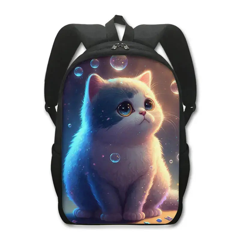 Sac à dos de chat mignon Chat persan/siamois Sacs d'école pour enfants pour adolescents Sacs à dos pour ordinateur portable de chat britannique écossais Sac à dos de livre de chaton - Soldes-ShopOnline