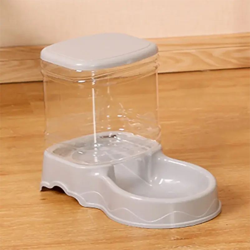 Mangeoire automatique pour animaux de compagnie Bol à boire pour chat Bol pour chat Grande capacité Bol pour chien 3.8L seau de stockage de nourriture combiné Fournitures pour animaux de compagnie - Soldes-ShopOnline