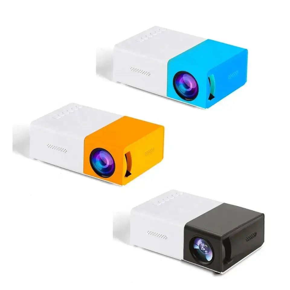 YG300 Mini Projecteur Portable Projecteur Wifi Smart 1280 720P Full HD Bureau Home Cinéma Vidéo Mini Projecteur Mobile Projection Film Match Jaune/Noir/Bleu 4K - Soldes-ShopOnline