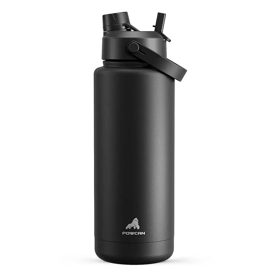 Powcan 40oz double bouche grande capacité thermos en acier inoxydable tasse de sport tasse d’alpinisme sous vide portable étanche à Prix Discount - Soldes-ShopOnline