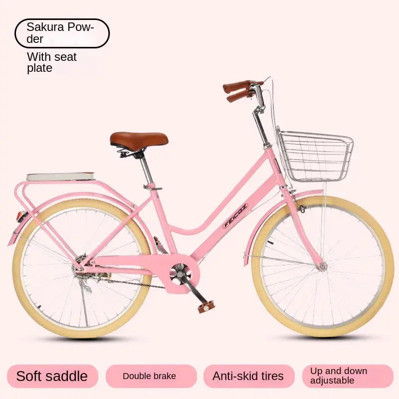 Cooya \ Vélo pour femmes, adulte simple, Vélo d’étudiant, Vélo vintage,vélo pour Filles / Femmes Nouveau, 24 « , 26 » à Prix Discount - Soldes-ShopOnline