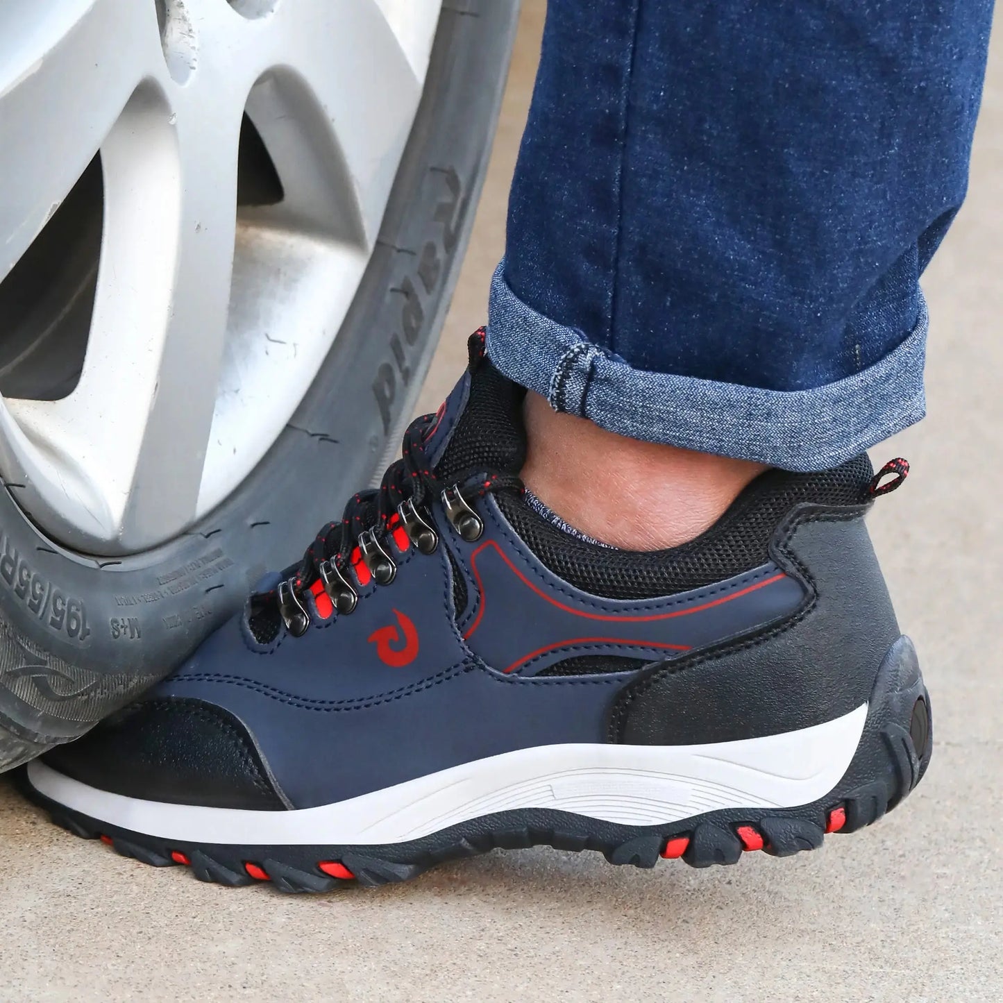 Chaussures de sécurité à bout en acier pour hommes Bottes de travail Chaussures de sécurité au travail résistantes aux crevisons Chaussures de travail de protection Chaussures pour hommes Baskets de sécuritée - Soldes-ShopOnline
