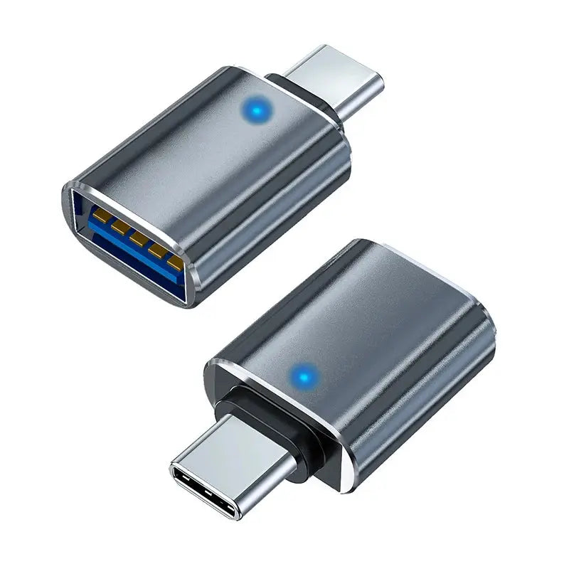 Adaptateur de type C vers USB 3.0 Charge en métal Lumière de lecture de fichier de transmission de données stable pour Iphone Macbook Xiaomi Samsung Connector Android Apple - Soldes-ShopOnline