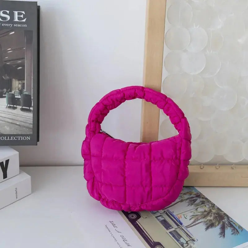 Sacs à bandoulière matelassés à la mode pour femmes Sac à main Mini nuage Sacs plissés Puffer Dumpling Bag Fourre-tout de luxe pour filles - Soldes-ShopOnline