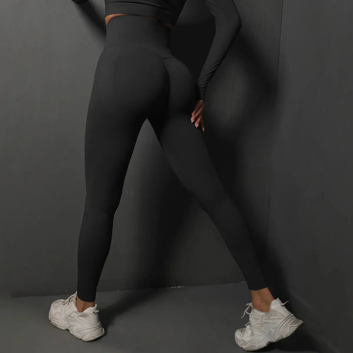 Leggings de gym sans couture Pantalon de yoga push up pour femmes Sexy Taille haute Booty Lifting Leggings Pantalon Femmes Vêtements de sport Vêtements de fitness - Soldes-ShopOnline