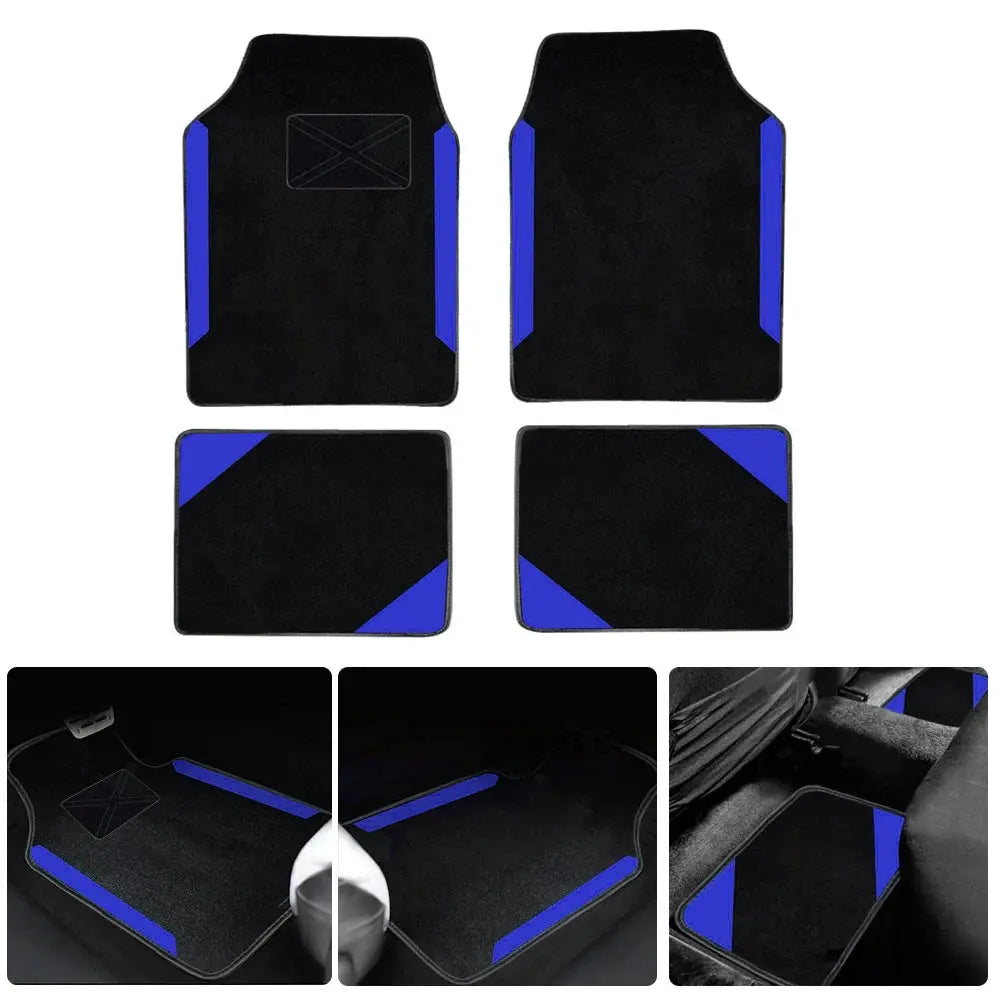 4pcs Tapis de sol de voiture Tapis universel Ensemble kit complet Auto Accessoires Automobile tapis de sol voiture voitures accessoires auto à Prix Discount - Soldes-ShopOnline