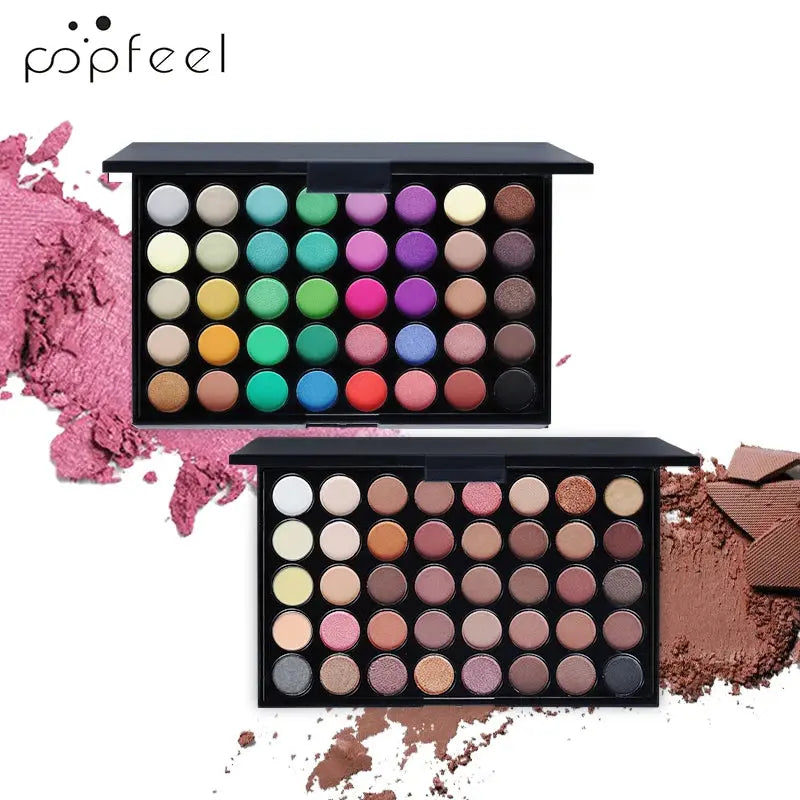 POPFEEL Palette d'ombres à paupières de 40 couleurs Palette d'ombres à paupières marron de maquillage facile et longue durée, palette d'ombres à paupières multicolores Top Quality pour Fille/Femme - Soldes-ShopOnline