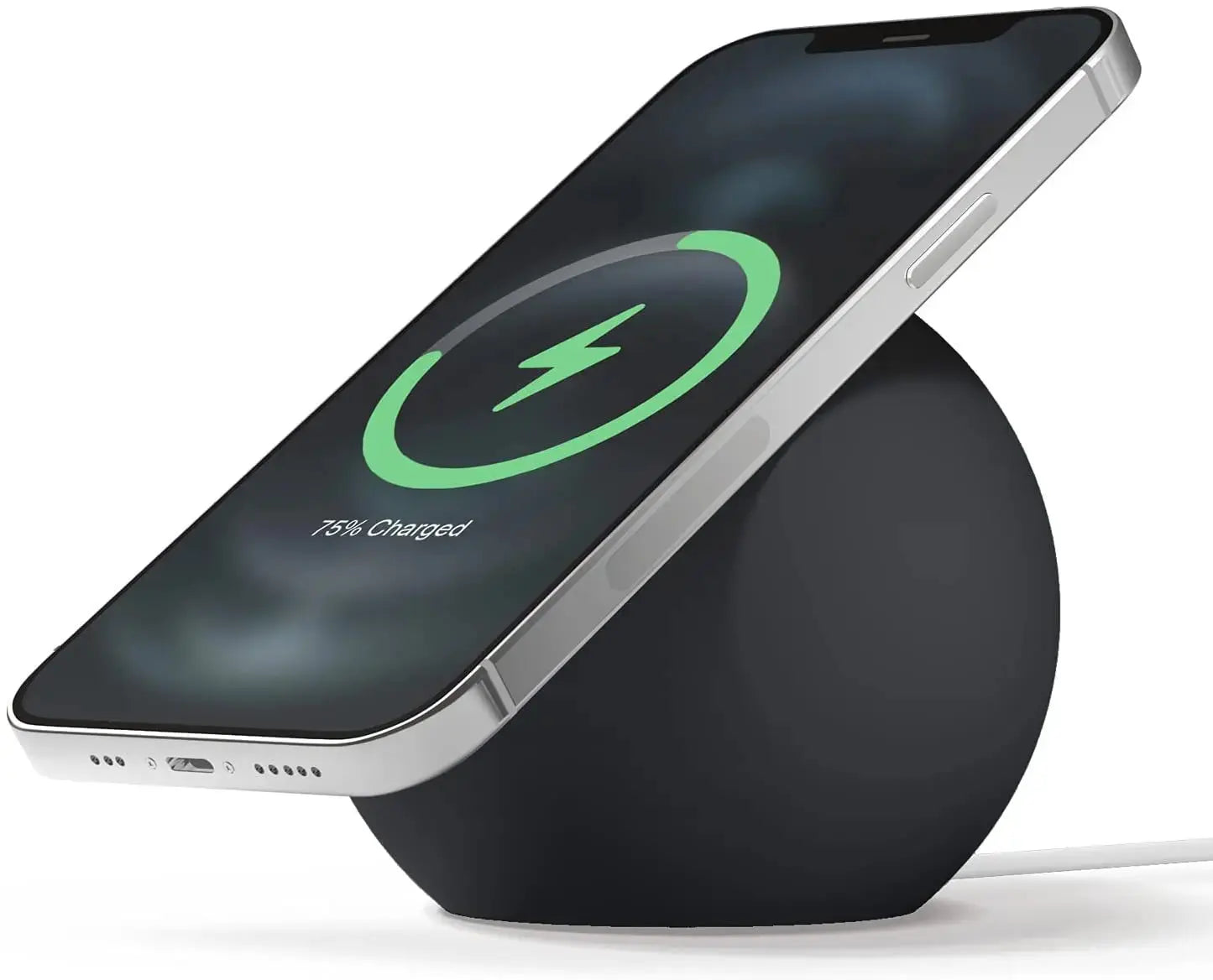 Station d’accueil Smart phone pour Apple Mobile Smartphone Magnetic Wireless Charging Charge avec protection en Silicone - Soldes-ShopOnline