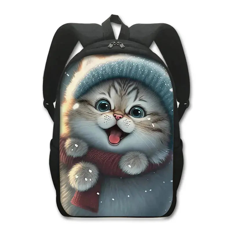 Sac à dos de chat mignon Chat persan/siamois Sacs d'école pour enfants pour adolescents Sacs à dos pour ordinateur portable de chat britannique écossais Sac à dos de livre de chaton - Soldes-ShopOnline