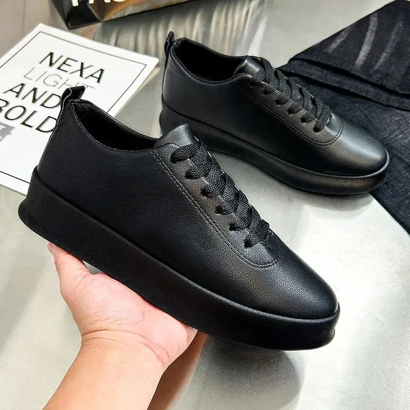 Nouvelles chaussures décontractées en cuir pour hommes Fashion Sneaker Classic street pour hommes Chaussures vulcanisées - Soldes-ShopOnline