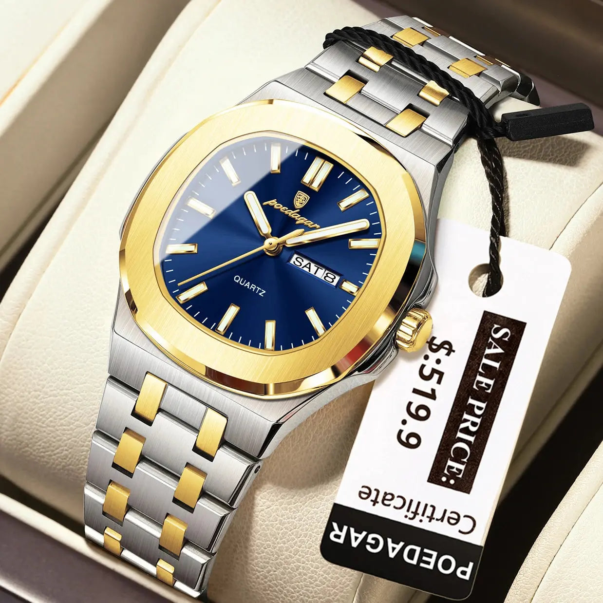 POEDAGAR Top Original Montre pour Femmes Classe Chic Montre de Luxe pour Femme à Prix Discount - Soldes-ShopOnline