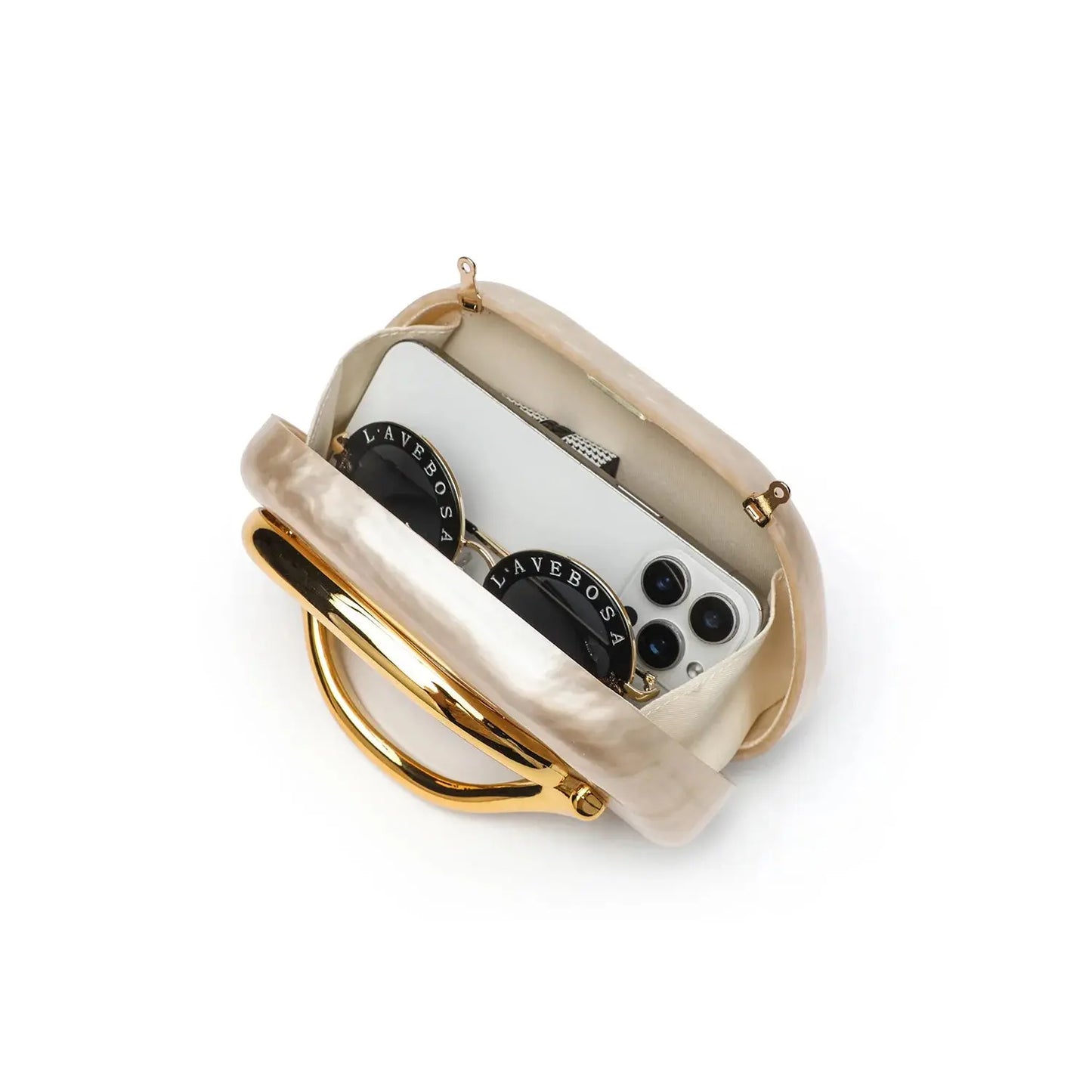 Sac d'embrayage de luxe en acrylique avec fermeture en métal doré Sac à bandoulière de mariage pour femmes Sac à main à bandoulière de soirée élégant chics - Soldes-ShopOnline