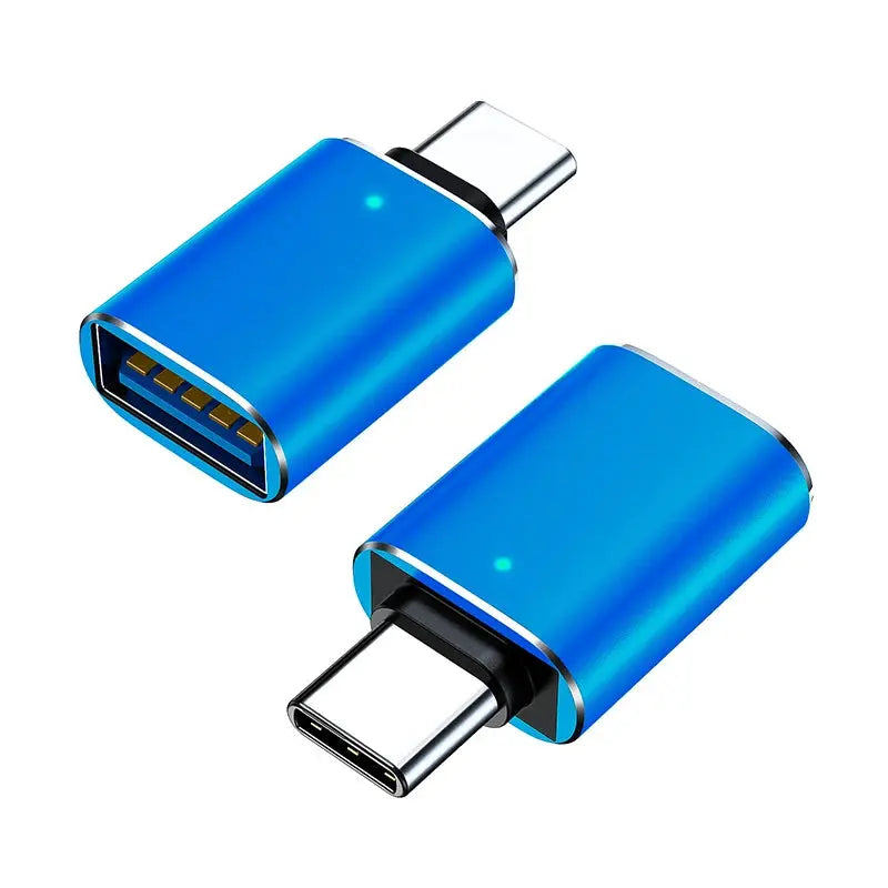 Adaptateur de type C vers USB 3.0 Charge en métal Lumière de lecture de fichier de transmission de données stable pour Iphone Macbook Xiaomi Samsung Connector Android Apple - Soldes-ShopOnline