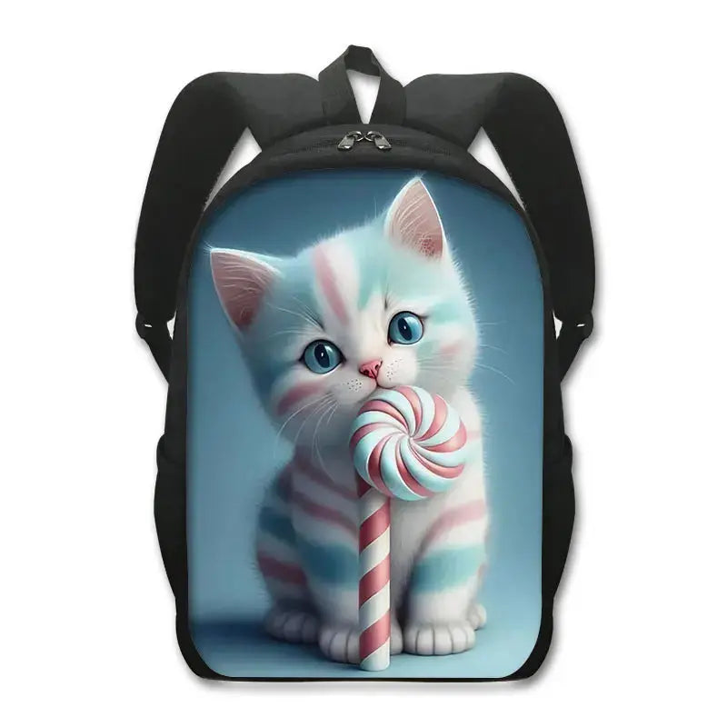 Sac à dos de chat mignon Chat persan/siamois Sacs d'école pour enfants pour adolescents Sacs à dos pour ordinateur portable de chat britannique écossais Sac à dos de livre de chaton - Soldes-ShopOnline