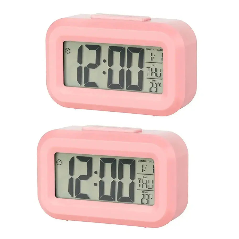 Réveil numérique LED Rétro-éclairage Calendrier de temps de données Bureau Multifonction Rétroéclairage électronique Horloge de table garçon fille - Soldes-ShopOnline