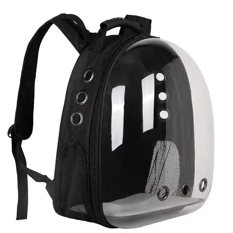 Sac à dos de transport pour animaux de compagnie Transparent Respirant Voyage pour animaux de compagnie Sac d'espace pour chat de voyage et petit chien - Soldes-ShopOnline