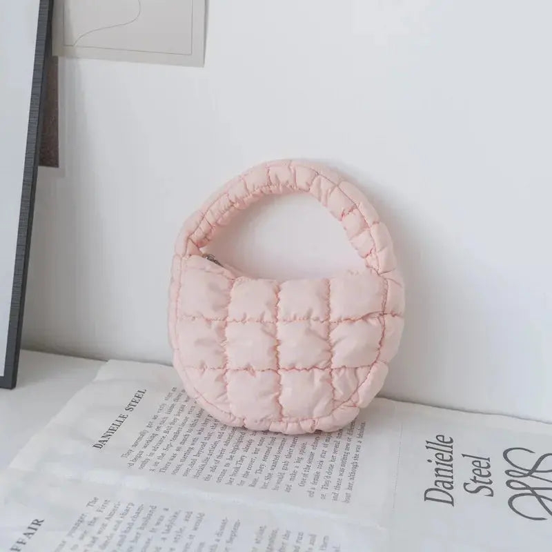 Sacs à bandoulière matelassés à la mode pour femmes Sac à main Mini nuage Sacs plissés Puffer Dumpling Bag Fourre-tout de luxe pour filles - Soldes-ShopOnline