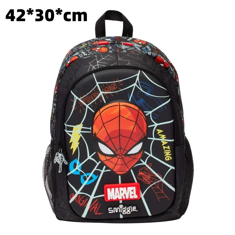 Ensemble sac à dos Cartable d’école Marvel Spider-man Enfants Papeterie Étudiant Sac d'école Sac à lunch Boîte à Pique-Nique Portefeuille Boîte à Crayons Tasse d'eau Cadeau étudiant idéal pour sortie scolaire enfants - Soldes-ShopOnline
