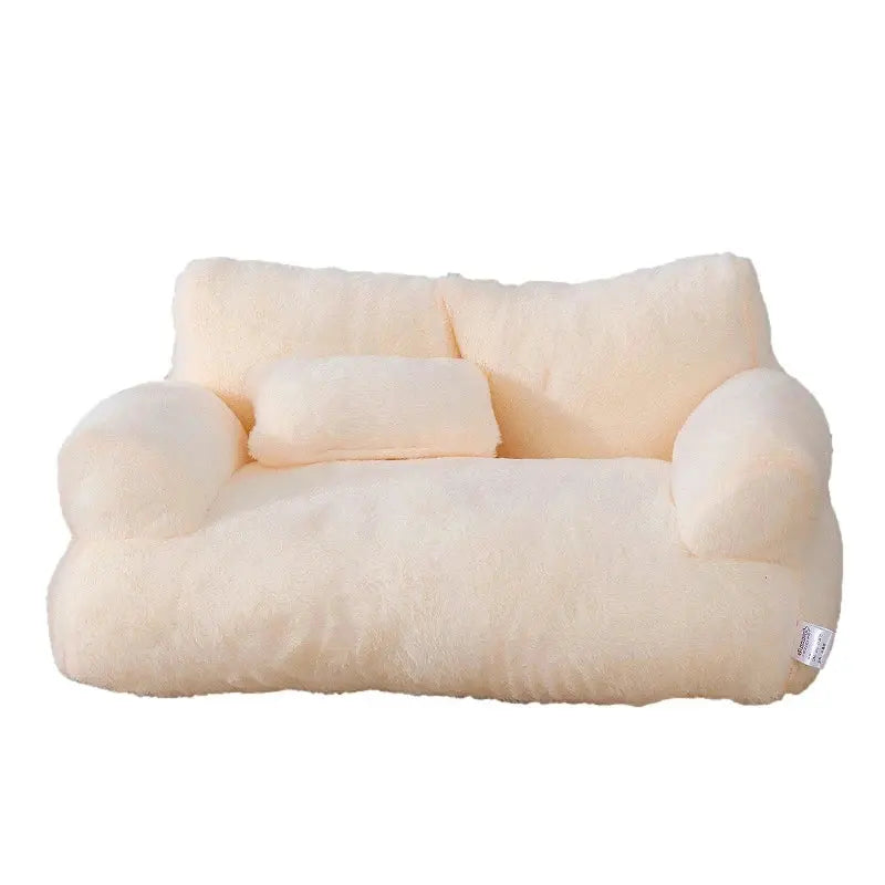 Lit pour chat de luxe Canapé d'hiver Chaud Nid de chat Lit pour animaux de compagnie pour petits chiens et moyens Chats Lit de chiot en peluche confortable Fournitures pour animaux de compagnie - Soldes-ShopOnline