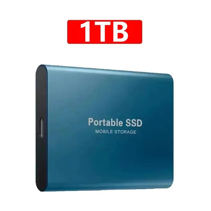 Disque SSD haute vitesse SSD portable de 1 To Disque SSD externe de 2 To Disque dur Storge de masse de 4 To pour ordinateurs portables/téléphones/MAC - Soldes-ShopOnline
