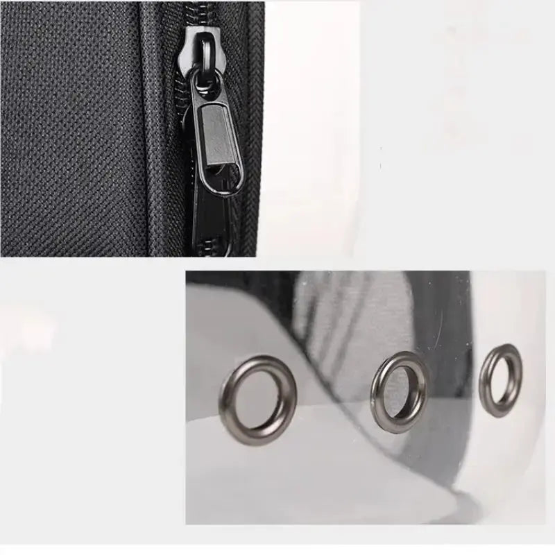 Sac à dos de transport pour animaux de compagnie Transparent Respirant Voyage pour animaux de compagnie Sac d'espace pour chat de voyage et petit chien - Soldes-ShopOnline