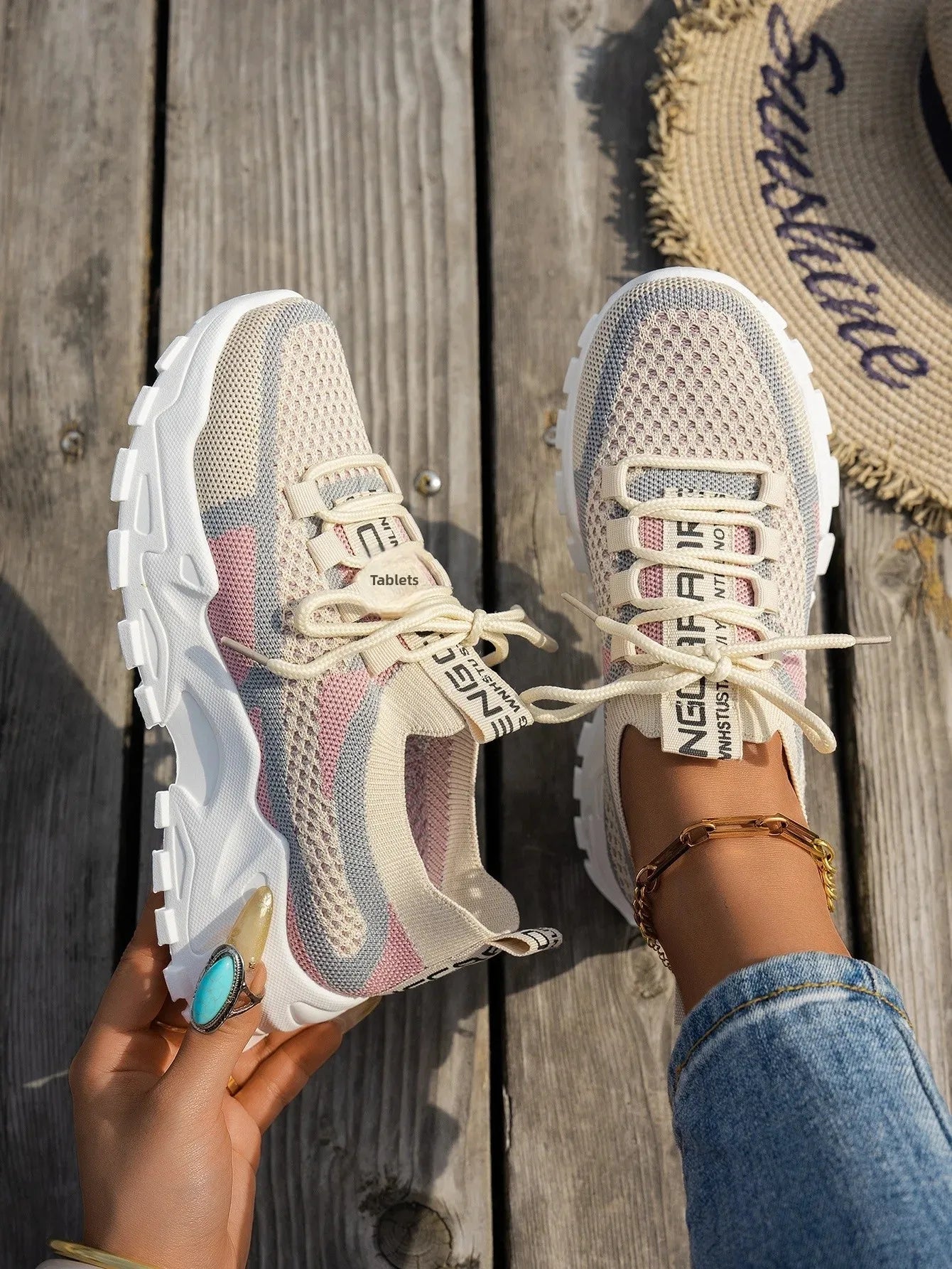 chaussures pour femmes Women’s Slip-On Baskets respirantes Chaussures Minces Été Casual Sneakers Semelles en caoutchouc épaisse Confortable Toutes les saisons Soldes-ShopOnline