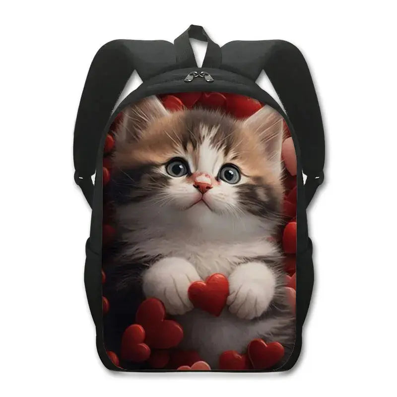 Sac à dos de chat mignon Chat persan/siamois Sacs d'école pour enfants pour adolescents Sacs à dos pour ordinateur portable de chat britannique écossais Sac à dos de livre de chaton - Soldes-ShopOnline