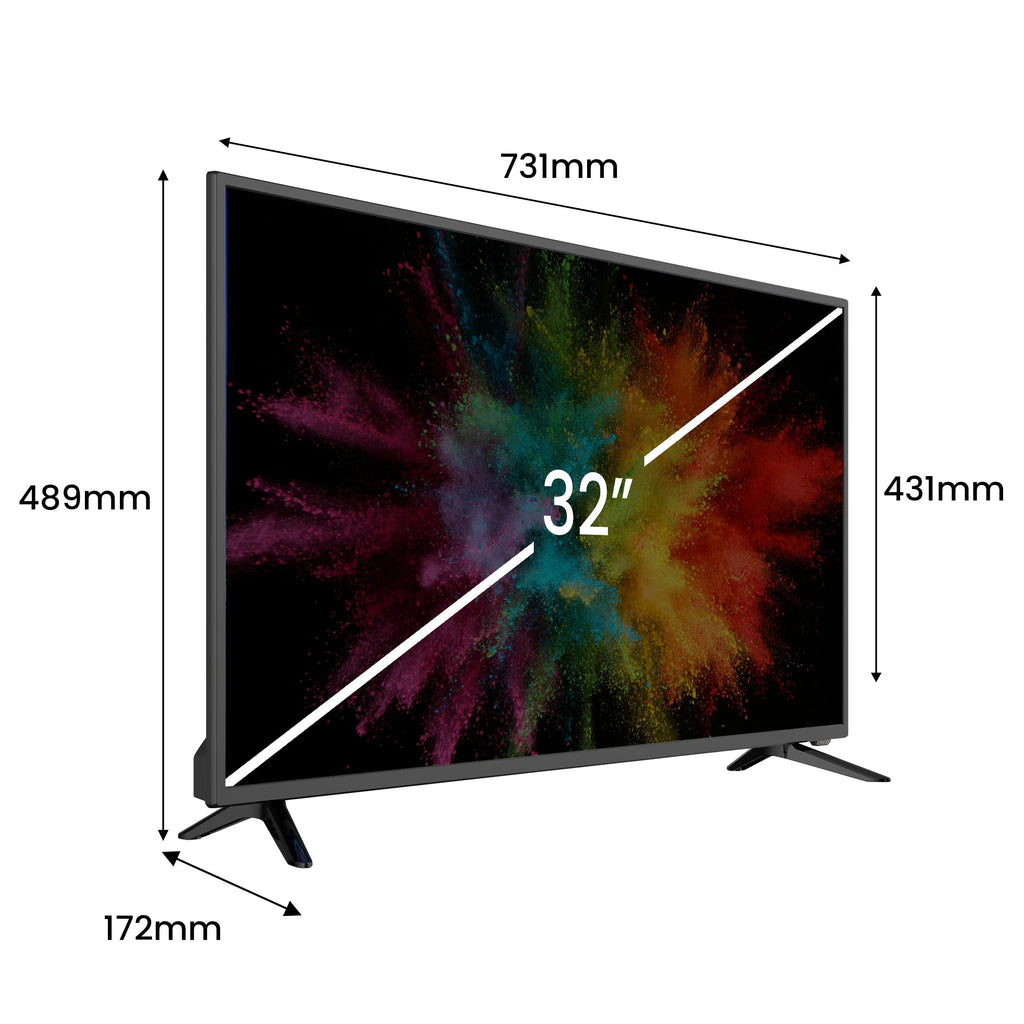 Téléviseur LED Kiano SlimTV 32" HD Ready – HDMI, USB, Enregistreur PVR, Dolby Digital Plus Soldes-ShopOnline