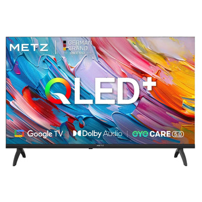Metz Mqf7000Z Smart Hd Qled Google Tv |   Eyecare 3.0, Hdr10, Dolby Audio, Bluetooth Remote, Borderless Frame, Black Soldes-ShopOnline