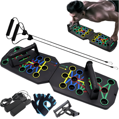 Push-up Board Set Portable Multifunctional Push-up Bar Foldable Fitness Equipment For Chest Abdomen Arms/Back Training Soldes-ShopOnline