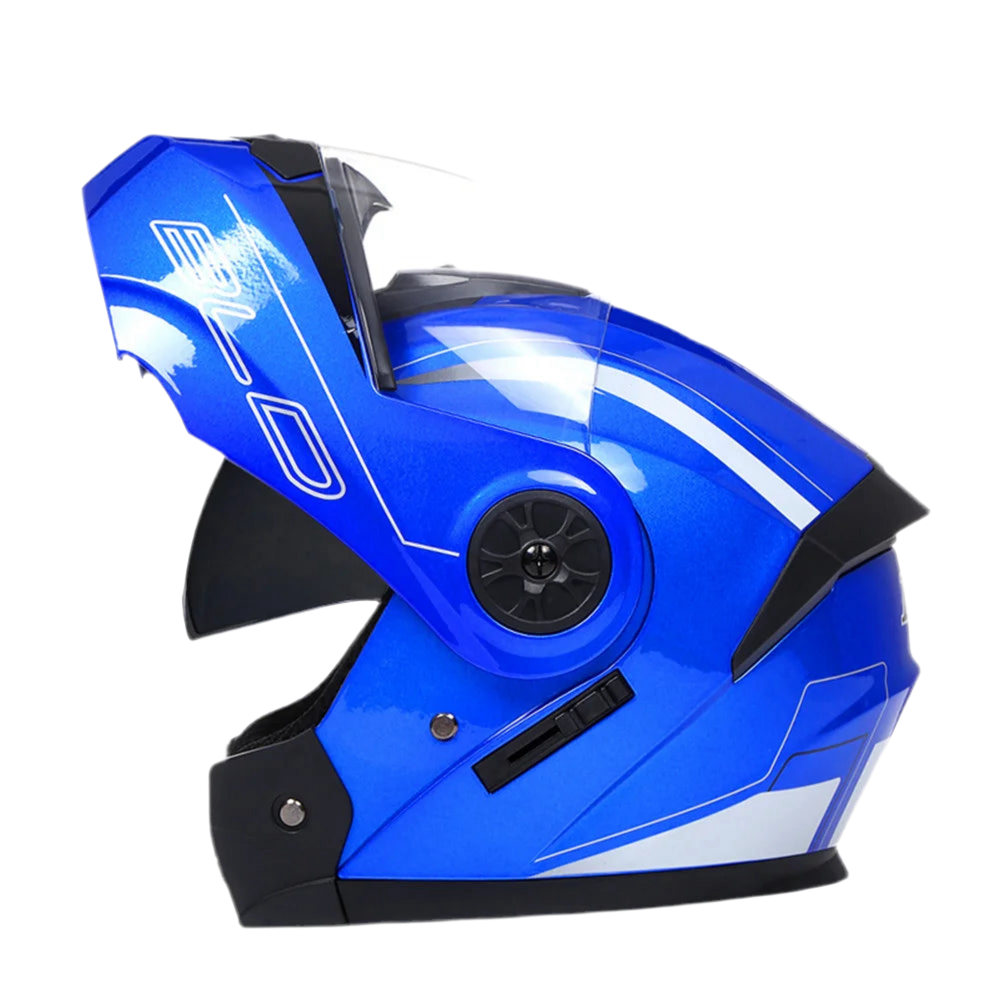 Flip Motorcycle Helmet Modular Dual Lens Helmet Fashion Latest Moto Interior Visor Safety Voyage Racing Men Women DOT Approved Soldes-ShopOnline
