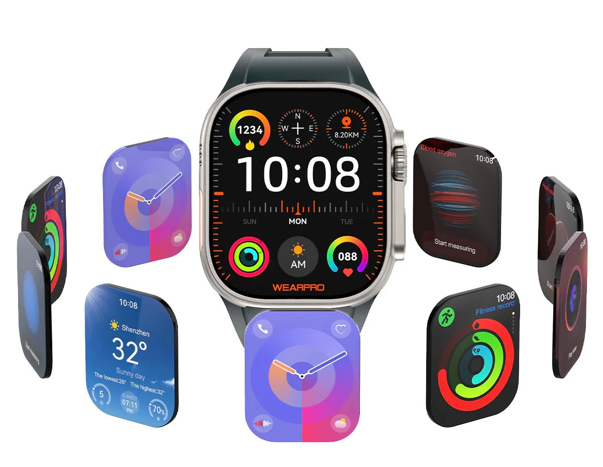 Montre Connectée Ultra X Pro MAX 2025 - Écran AMOLED 49mm, Charge Sans Fil Watch Apple / Android GPS and Connect Car Soldes-ShopOnline