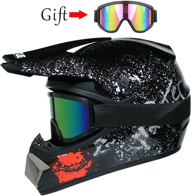 Casque de moto casque hors route pour enfants vélo descente AM DH casque croisé capacete motocross vtt atv Tout terrain casque mixte enfants - Soldes-ShopOnline
