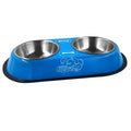 Pet Feeding Double Bowls Dog Cat Food Station Stainless Steel Water Food Bowls Feeder Solution for Dogs Cats supplies Soldes-ShopOnline