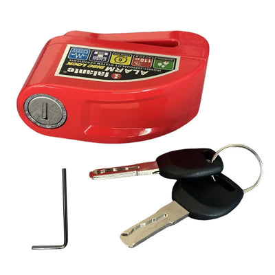 Falante Motorcycle Scooter Disc Brake Lock Bicycle Anti-theft Wheel Disc Brake Lock waterproof Security Alarm Protection 6 Color Soldes-ShopOnline