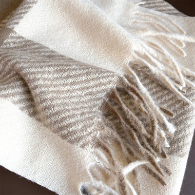 Luxury Winter Cashmere Scarf Women 2025 Design Warm Pashmina Blanket Poncho Scarves Female Shawl Wraps Thick Foulard Bufanda Soldes-ShopOnline