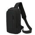 Sac Bandoulière Homme Anti-Vol – Cadenas Code, Port USB, Nylon, Voyage & Business Soldes-ShopOnline