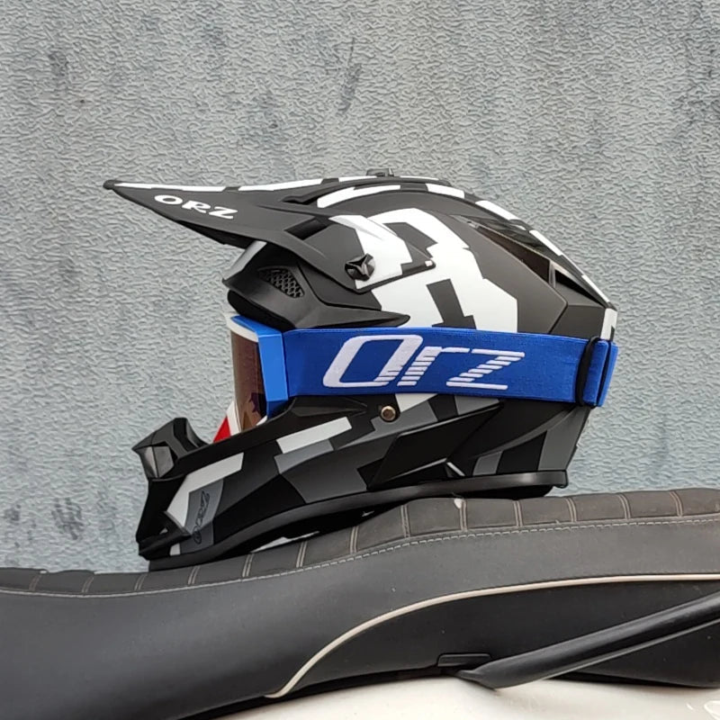 ORZ Professional Racing Motocross Helmet Off Road Helmet Motorcycle Off-Road Cartoon Childrenr ATV Motorcycle MTB Helmet Soldes-ShopOnline