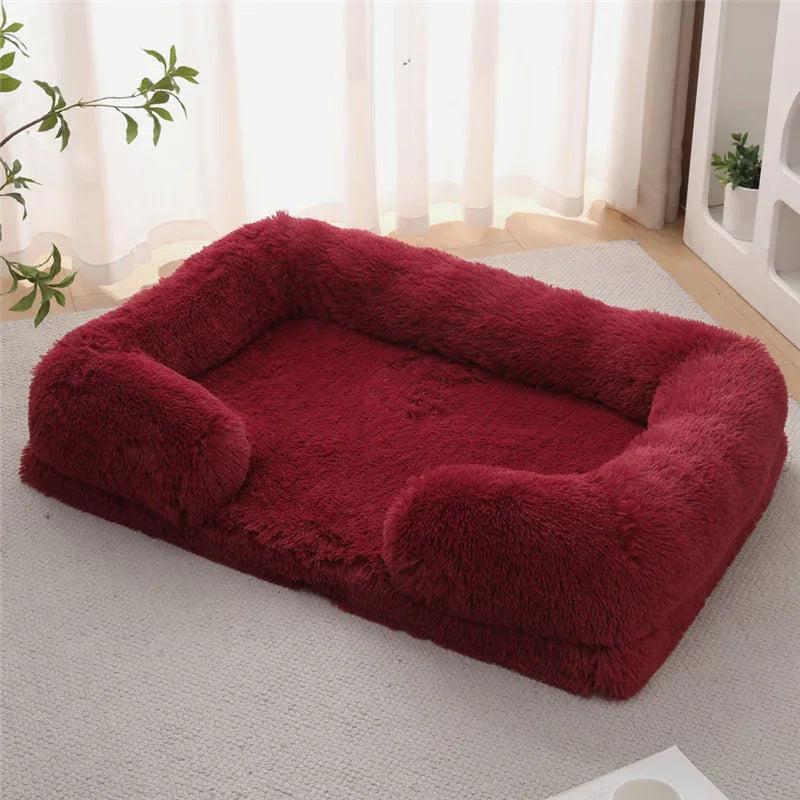 Luxury Winter Warm Large Dog Sofa Bed Dog Kneel Cat Mats House Cushion Pet Sleeping Sofa Beds Mat for Large and Small Dog Soldes-ShopOnline