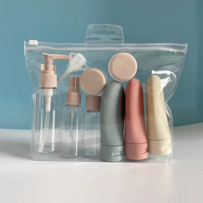 11pcs Travel Refillable Bottle Portable Silicone Empty Sub-bottling Tool Liquid Container Spray Lotion Shampoo Shower Perfume Soldes-ShopOnline