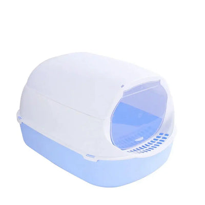 Kitty Sandbox Boîte à Litière pour Chat Semi-fermé Plateau pour Chat anti-éclaboussures Toilettes pour chats Nettoyage Bassin Fournitures Toilette pour animaux de compagnie Plateau pour chaton Casserole - Soldes-ShopOnline