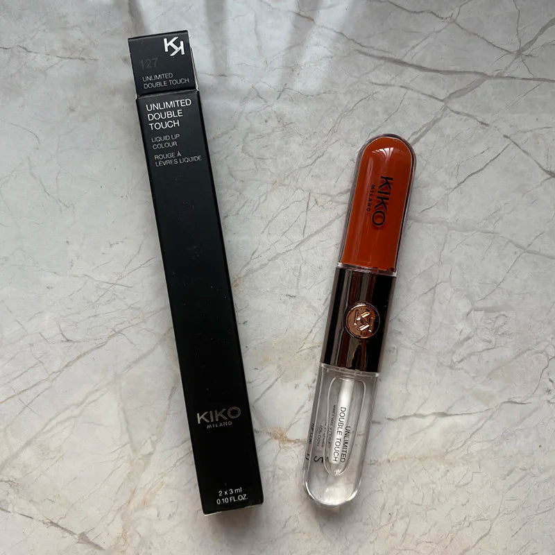 Kiko Milano – Gloss Double Tête Transparent Effet Miroir | Longue Tenue, Non Collant, Hydratant, Teintes Nude & Milk Tea Soldes-ShopOnline