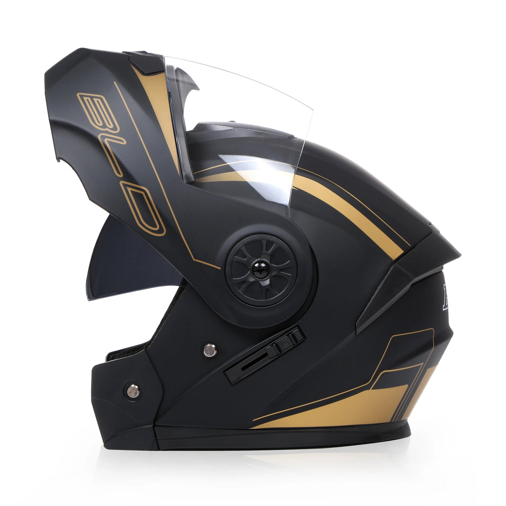Casque Moto Modulable BLD Flip-Up – Visière Anti-Buée, Certifié E-Mark Soldes-ShopOnline